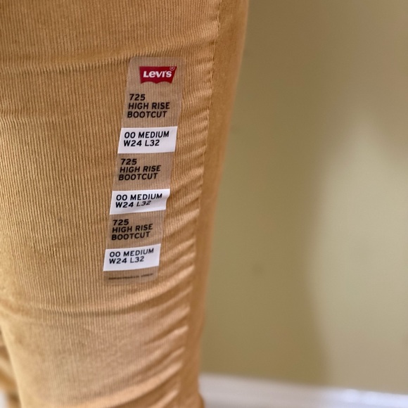 Mustard Levi Corduroy Pants - Picture 3 of 6